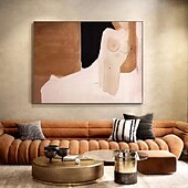 preiswerte Nude Art-Akt-Ölgemälde, handgefertigt, abstrakte Frauenfigur, Ölgemälde, handgemachte Leinwandkunst, modernes geometrisches Gemälde auf Leinwand, großes minimalistisches Ölgemälde, Wandkunst, Aktgemälde für