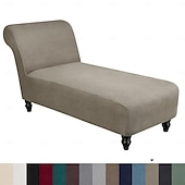 abordables Funda de sofá-Funda para chaise lounge sin brazos, funda elástica para sillón chaise longue, funda suave para sofá reclinable, protector de muebles para mascotas para dormitorio interior