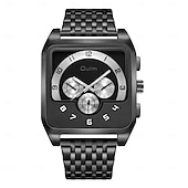 Montre à Quartz Oulm pour hommes Montre de Sport en plein air Mode Casual Lumineux Étanche Décoration Montre en acier abordables Montres à quartz-Montre à Quartz Oulm pour hommes Montre de Sport en plein air Mode Casual Lumineux Étanche Décoration Montre en acier