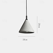 cheap Pendant Lights-Industrial Cement Pendant Light Retro Loft Ceiling Hanging Lamp Dining Room Aisle Coffee Bar Kitchen Island Pendant Lamps E27 Grey Lamp Fixture Height Adjustable