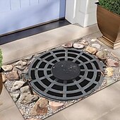 cheap Doormats-Cobblestone Wellcover Doormat Kitchen Mat Floor Mat Non-Slip Area Rug Oil Proof Rug Indoor Outdoor Mat Bedroom Decor Bathroom Mat Entrance Rug