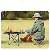 cheap Camping Furniture-Compact Square Iron Folding Stool Collapsible Stool Adjustable Zipper Portable, Lightweight, and Durable for Outdoor Camping, Fishing, and Backpacking - Easy to Carry and Store