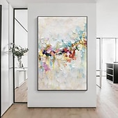 preiswerte Straßenkunst-abstrakte bunte Gemälde auf Leinwand handgemachte reich strukturierte Acrylmalerei moderne Wandkunst handgemaltes Kunstwerk Ölgemälde für Wohnzimmer Büro Schlafzimmer Wanddekoration