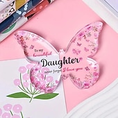 economico Forniture per eventi e feste-piatto decorativo in acrilico a forma di farfalla - regalo perfetto per nonna, zie, sorelle e mamma - ideale per compleanni, Natale, festa della mamma e Ringraziamento