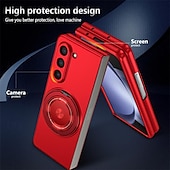 お買い得  サムスン用ケース-電話 ケース 用途 サムスンのギャラクシー Zフォールド6 Z Fold 5 磁気吸着ケース スタンド付き ワイヤレス充電をサポート 耐衝撃 PC