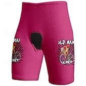billige Shorts, tights og bukser for menn-Herre Sykkelshorts Sykkel Shorts Slank Fasong sport Grafisk Pustende Hurtigtørkende Høy Elastisitet Bekvem Gul Rosa Klær Sykkelklær