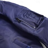 preiswerte Herrenjacken &amp; Herrenmäntel-Herren Bomberjacke übergangsjacke Ausgehen Tasche Frühling &amp; Herbst Einfach Klassisch Stehkragen Regulär Schwarz Gelb Rot Königliches Blau Hellgrau Jacken