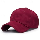 preiswerte Baseballkappe für Herren-Herren Cap Basecap Sonnenhut Kappe Schwarz Weiß Polyester Modisch Brautkleider schlicht Strasse Täglich camuflaje Glatt Einstellbar Sonnenschutz Atmungsaktiv