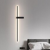 baratos Candeeiros de Parede de interior-luminárias de parede internas LED fonte de luz de 3 cores luminária de parede geométrica linear minimalista arandelas longas iluminação de parede luminárias de parede para sala de estar luminárias de