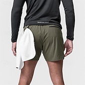 abordables Pantalones cortos de correr-Hombre Pantalones Cortos Running Shorts de gimnasio Pantalones de chándal Correa Bolsillo con forro de compresión Cintura elástica Bermudas Interior Exterior Deporte Verano Secado rápido Ligero Suave