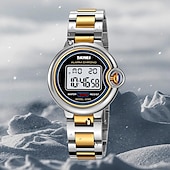 economico Orologi digitali-SKMEI Da donna Orologio digitale Di tendenza Orologio casual Orologio da polso Luminoso Allarme sveglia Calendario Data Acciaio inossidabile Guarda