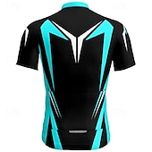 abordables Maillots pour hommes-Homme Maillot Velo Cyclisme Manche Courte Cyclisme Tee-shirt Maillot Top avec 3 poches arrière VTT Vélo tout terrain Respirable Séchage rapide Jaune Rouge Bleu Bloc de couleur Des sports Vêtement