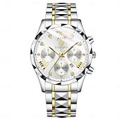 Χαμηλού Κόστους Ρολόγια Quartz-Ρολόι Quartz LONGBO Ανδρικό Μόδα Επιχειρηματικό Ρολόι Χεριού Λαμπερό Ημερολόγιο Αδιάβροχο Διακόσμηση Ρολόι Ατσαλιού