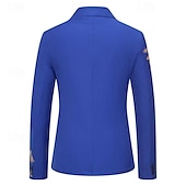 economico Blazer Classici da Uomo-Per uomo Giacca Attività commerciale Ricevimento di matrimonio Senza pantaloni eleganti Di tendenza Informale Primavera &amp; Autunno Poliestere Tessuto uniforme Liscio Stampe Pulsante Casual / quotidiano