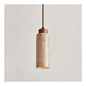 ieftine Designul cilindrului-LED pandantiv lumina din piatra design pandantiv vintage living dormitor sufragerie 110-240v