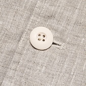 billiga Herrarnas Elite Ytterkläder-Herr Kavajjacka Bröllop Fest Ledigt Elegant Semester Sommar Vår Linne Ensfärgat Enkelknäppt med Två Knapphål Blazer Blå Beige