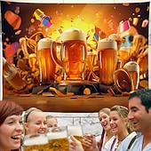 Oktoberfest Beer Hanging Tapestry Wall Art Large Tapestry Mural Decor Photograph Backdrop Blanket Curtain Home Bedroom Living Room Decoration 13