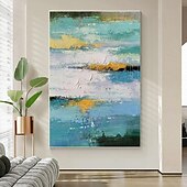 billiga Abstrakta målningar-oljemålning handgjorda handmålade väggkonst abstrakt canvas målning heminredning dekor sträckt ram redo att hänga