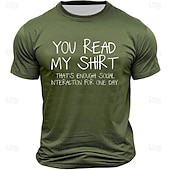 abordables T-shirts amusants pour hommes-Homme Drôle T-shirt Manche Courte T-shirt Impression 3D Col ras du cou Chemise ancien Frais Soirée Fête Noir Rouge Bleu Roi Été Printemps Vêtement Tenue S M L XL XXL XXXL