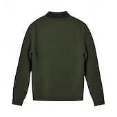 preiswerte Herrenjacken &amp; Herrenmäntel-Herren Bomberjacke übergangsjacke Täglich Leicht Tasche Frühling &amp; Herbst Klassisch Stehkragen Regulär Schwarz Gelb Rot Marineblau Königliches Blau Jacken