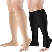 economico Calzini da corsa-Calze a compressione Calze sportive Calzini da corsa 1 paio Di base Per donna Calzini a tubo Traspirante Comodo Allenamento in palestra Calcio Corsa Jogging Ciclismo Gli sport Tinta unita Nylon Nero