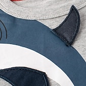 voordelige T-shirts &amp; Overhemden-kinderen 3D Grafisch Haai T-shirt Korte mouw Zomer Modieus Basic Kinderen 4-8 jaar Strakke ronde hals Buiten Casual Dagelijks Normale pasvorm