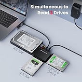 economico Computer e tablet-adattatore per disco rigido usb 3.0 a sata ide lettore di dischi rigidi esterni usb tipo-c kit di cavi convertitore di recupero dati ultra per unità ottica hdd ssd universale