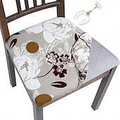 billiga Matstolsöverdrag-matstolsöverdrag geometriskt tryckt överdrag - modern och snygg geometrisk design - mjukt och töjbart tyg - skyddar och framhäver dina stolar - perfekt för hem och matsal