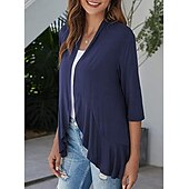 preiswerte Strickjacken und Oberbekleidung-pullover blau mantel