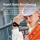 preiswerte Intelligente Armbänder-696 i101 Smartwatch 1.43 Zoll Smart-Armband Bluetooth Anruferinnerung Schlaf-Tracker Herzschlagmonitor Kompatibel mit Android iOS Damen Freisprechanlage Nachrichterinnerung IP 67 45mm Uhrengehäuse