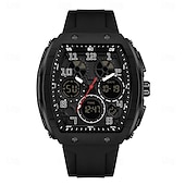 cheap Digital Watches-SANDA Men Digital Watch Outdoor Sports Fashion Wristwatch Luminous Stopwatch Alarm Clock Countdown Silicone Gel Watch