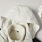 baratos Fleece &amp; Casacos 3 em 1-Homens Jaqueta de Trilha Jaqueta de Chuva Jaqueta Hardshell Inverno Ao ar livre Bloco de cor Térmico / Quente A Prova de Vento Impermeável Jaquetas 3-em-1 Jaqueta corta-vento Viajar Preto Branco