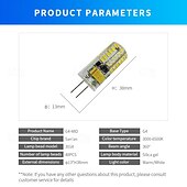 olcso Kéttűs LED-es izzók-6db g4 led bi-pin lámpák 400 lumen 4w 48 led gyöngyök smd 3014 meleg fehér fehér 12 v