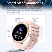 preiswerte Intelligente Armbänder-696 i101 Smartwatch 1.43 Zoll Smart-Armband Bluetooth Anruferinnerung Schlaf-Tracker Herzschlagmonitor Kompatibel mit Android iOS Damen Freisprechanlage Nachrichterinnerung IP 67 45mm Uhrengehäuse