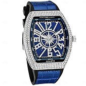 preiswerte Quarz-Uhren-Herren Quarz Uhr Kreative Outdoor Modische Armbanduhr Kalender wasserdichte Dekoration Lederuhr