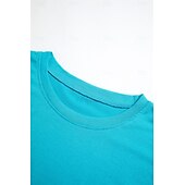 levne jednoduché tričko-dámské oblečení basic oversized trička s kulatým výstřihem jednobarevná nová barva rukáv s volným ramenem kulatý výstřih top s krátkým rukávem