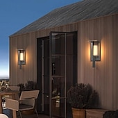 economico applique da esterno-Luci da parete per esterni a led luci da giardino bianche calde ip65 luce del portico impermeabile villa in alluminio loft balcone lampada da parete porta del corridoio 3000k