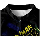 お買い得  メンズジャージ-男性用 サイクリングジャージー 半袖 バイク Tシャツ ジャージー トップス 3つのリアポケット付き マウンテンサイクリング 高通気性 速乾性 イエロー グリーン グラフィック スポーツ 衣類