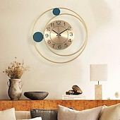 baratos Decoração de Parede-Relógio de parede moda decoração moderna personalidade criativa para decoração de quarto e escritório 42*42cm