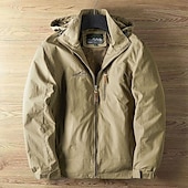 abordables Softshell, polares y chaquetas de montaña-Hombre Chaqueta Softshell Chaqueta para senderismo Al aire libre Resistente al Viento Resistente al Agua Sudadera Chaqueta cortavientos Camping / Senderismo / Espeleología Viaje Negro Verde Ejército