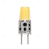 baratos Luzes LED de Dois Pinos-Lâmpada led cob g6.35 bi-pin tipo jc 4w ac/dc 12v para armário sob o teto do armário mesa pingente lustre luzes de acento