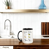 economico Tazze e tazzine-bella tazza di uccello con tette - divertente tazza di caffè per birdwatcher: tazza di caffè con linguaggio di uccelli, regalo di compleanno per donne, uomini e amanti degli uccelli - capacità di 11
