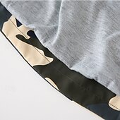 abordables Manteaux et vestes-Garçons 3D Couleur Unie Camouflage Manteau Vêtements d&#039;extérieur manche longue Automne Hiver Mode Basique Petits enfants (4-7 ans) 4-7 ans À capuche Extérieur Occasionnel Quotidien Coupe régulière