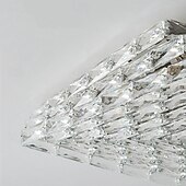 levne Vestavná světla-led stropní svítidla křišťálové stropní svítidlo 3barevný světelný zdroj 25/32/40/52cm 1světelné moderní křišťálové zapuštěné čtvercové křišťálové stínidlo nordic do chodby jídelna ložnice koupelna
