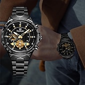 abordables Montres mécaniques-FORSINING Hommes Montre Mécanique Extérieur Sportif Mode Montre Bracelet Remontage automatique Lumineux IMPERMÉABLE Décoration Acier Suivre