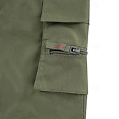 baratos Ar livre-Homens Bermuda Cargo Shorts de caminhada Militar Ao ar livre Normal Respirável Secagem Rápida Calção Com Cordão Cintura elástica Preto Verde Tropa Caça Alpinismo Campismo / Escursão / Espeleologismo