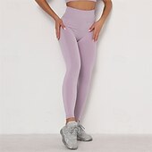 levne Legíny a legíny na jógu-Dámské Kalhoty na jógu Legíny na jógu Elastický pas Vysoký pas Jóga Cvičení v tělocvičně Pilates Cyklistické kalhoty Tmavě šedá melounová červená Armádní zelená Sportovní Sportovní oděvy Elastické