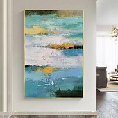 billiga Abstrakta målningar-oljemålning handgjorda handmålade väggkonst abstrakt canvas målning heminredning dekor sträckt ram redo att hänga