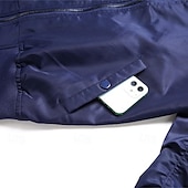 preiswerte Herrenjacken &amp; Herrenmäntel-Herren Bomberjacke übergangsjacke Ausgehen Tasche Frühling &amp; Herbst Einfach Klassisch Stehkragen Regulär Schwarz Gelb Rot Königliches Blau Hellgrau Jacken