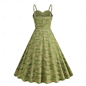economico Vestiti-Giornata dell'indipendenza Anni 1950 Retrò Vintage Vestito Abito Swing Vestito Svasato Floreale Costume Per donna Mascherata Casual Quotidiano Addio al Nubilato Adulti Vestito Abiti per il ritorno